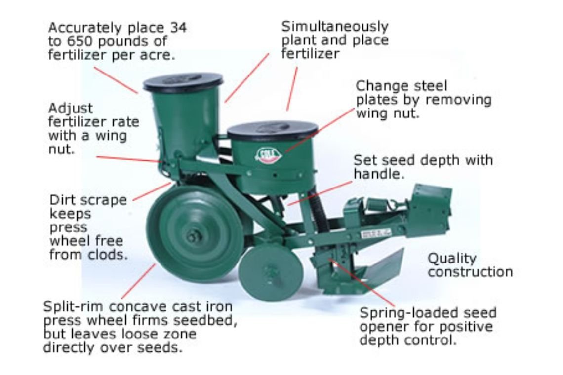 cole planter one row w/ 3 point hitch