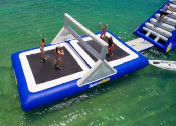 inflatable volleyball court