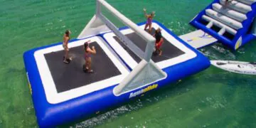 inflatable volleyball court