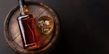 whiskey barrel table